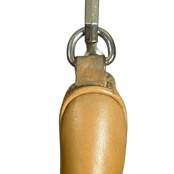 Rebecca Minkoff Tan Leather And Gold Crossbody Hook Closure Mini Mac - Picture 7 of 10